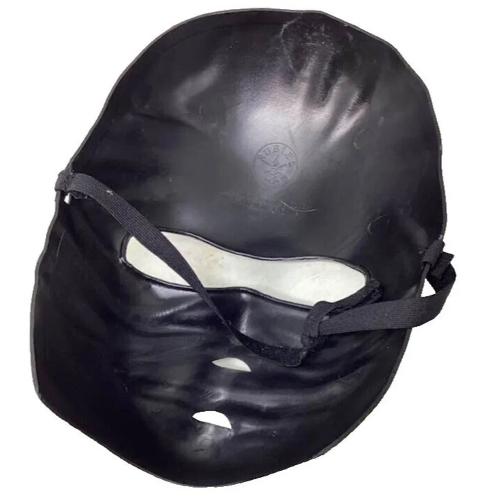 Halloween Costume Ninja Black Face Mask Rubie Hard Plastic Teen Adult
